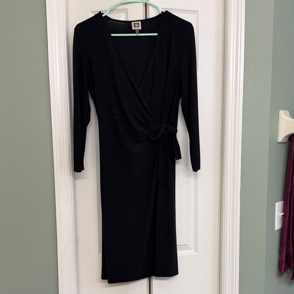 Elegant Black Wrap Dress